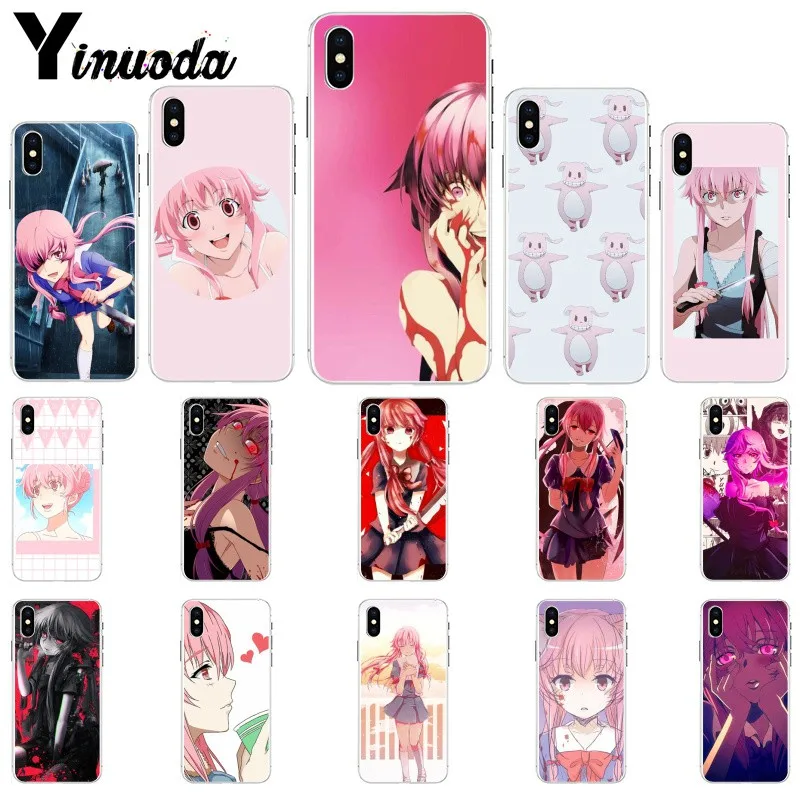Yinuoda аниме Mirai Nikki умный чехол мягкий для телефона Apple iPhone 8 7 6 6S Plus X XS MAX 5 5S SE XR