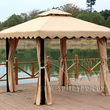 3*3 meter fashion garden gazebo patio sun shade pavilion outdoor coat tent canopy rain resistant