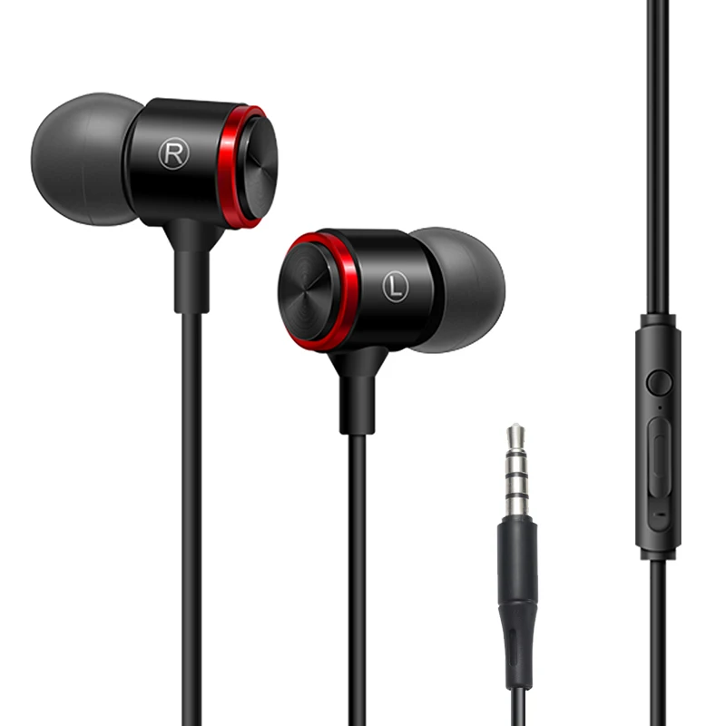running headphones Duszake S320 Stereo Bass Headphone In-Ear 3.5MM Wired Earphones Metal HIFI Earpiece with MIC for Xiaomi Samsung Huawei Phones best buy earbuds