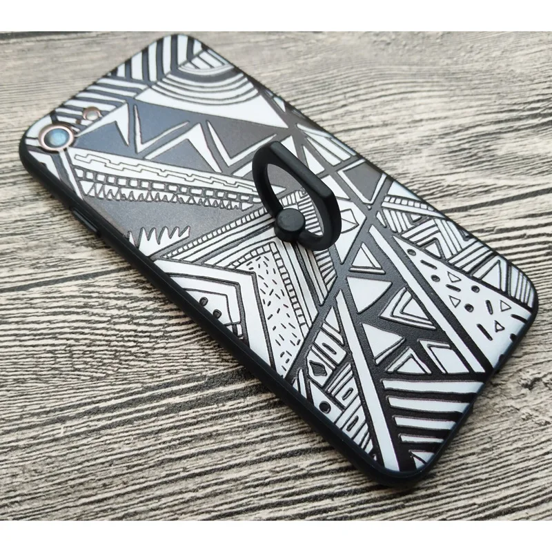Ring For Xiaomi 5X Redmi 4x redmi 5A Phone Case Original Painted Emboss 3D Soft Edge a1 5plus 4A note4x |