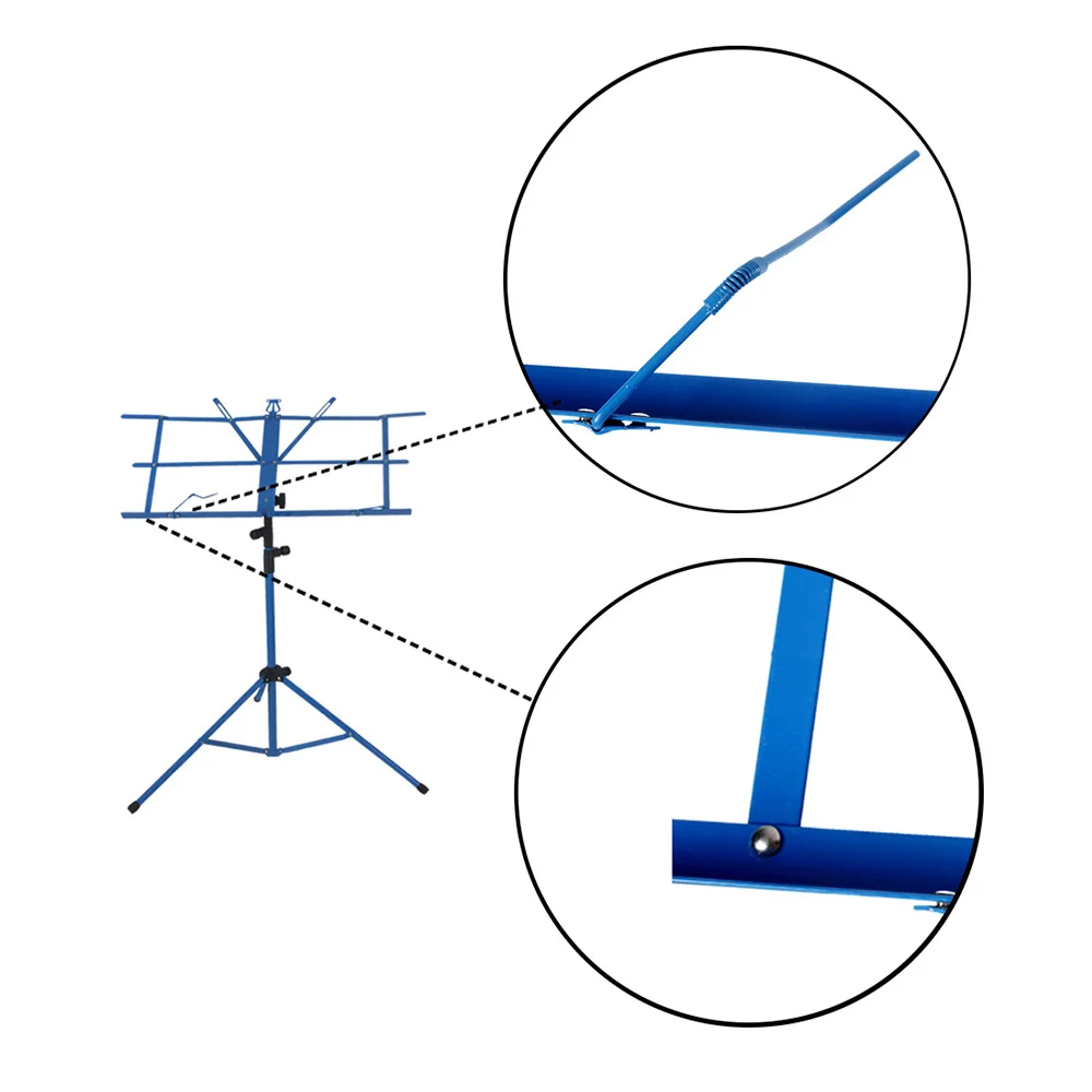 Складная музыкальная листовая подставка для штатива металлическая Музыкальная подставка держатель с водонепроницаемой сумкой для переноски 5 цветов Запчасти и аксессуары для гитары