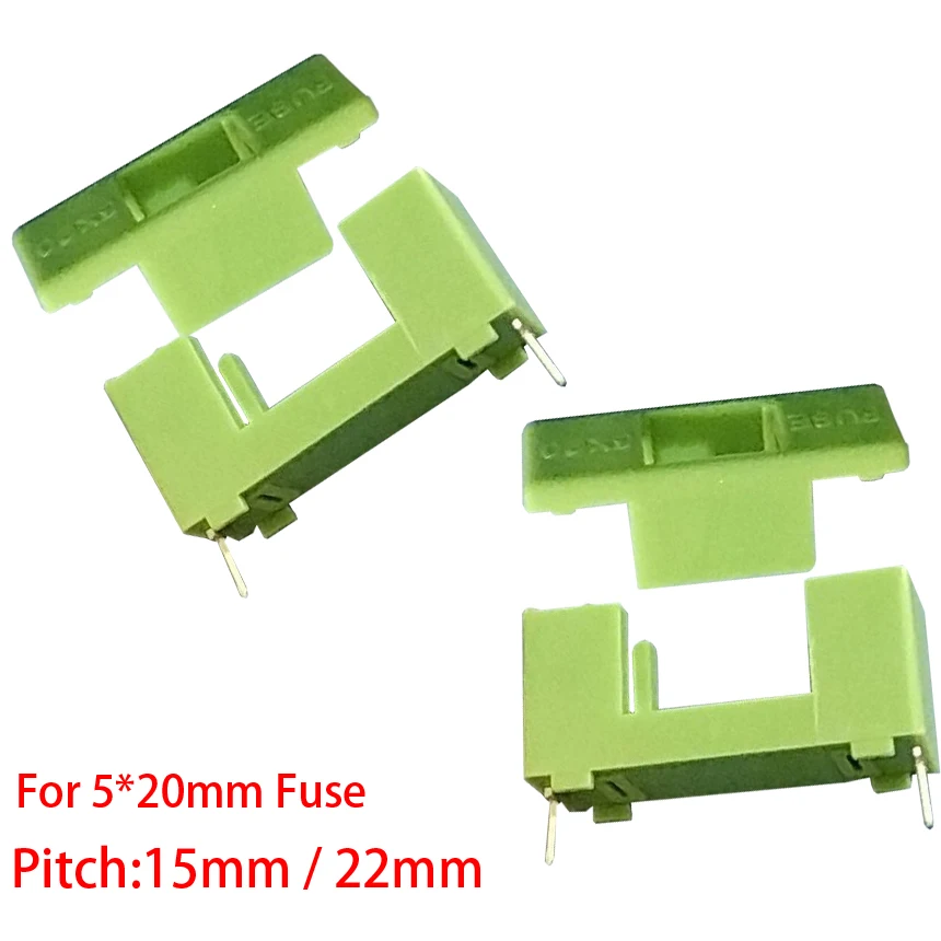 

5*20mm 5x20mm 6.3A 250V 15mm 22mm Pitch PTF-77/78 PCB Board Welding Panel Mount Socket Block Box Fuse Holder With Cover