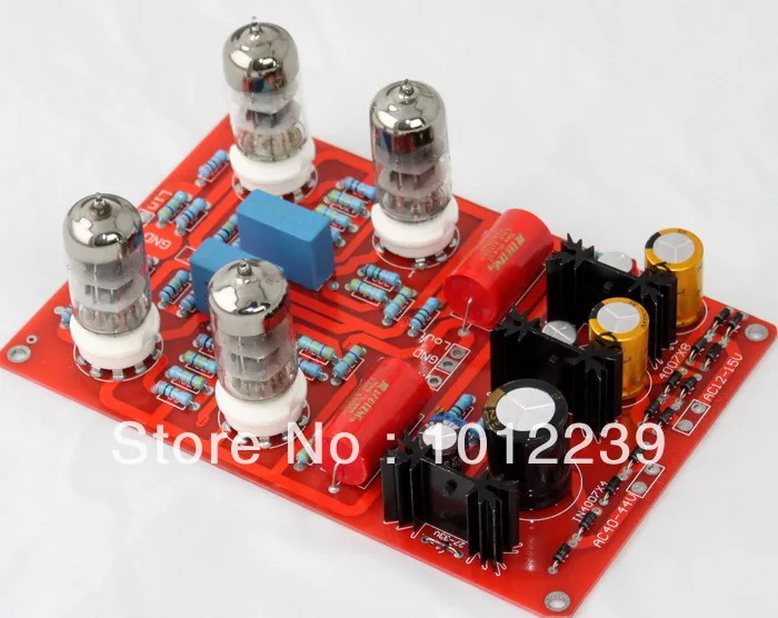 

Assembled 6N3 four tube preamp/DIY amp board