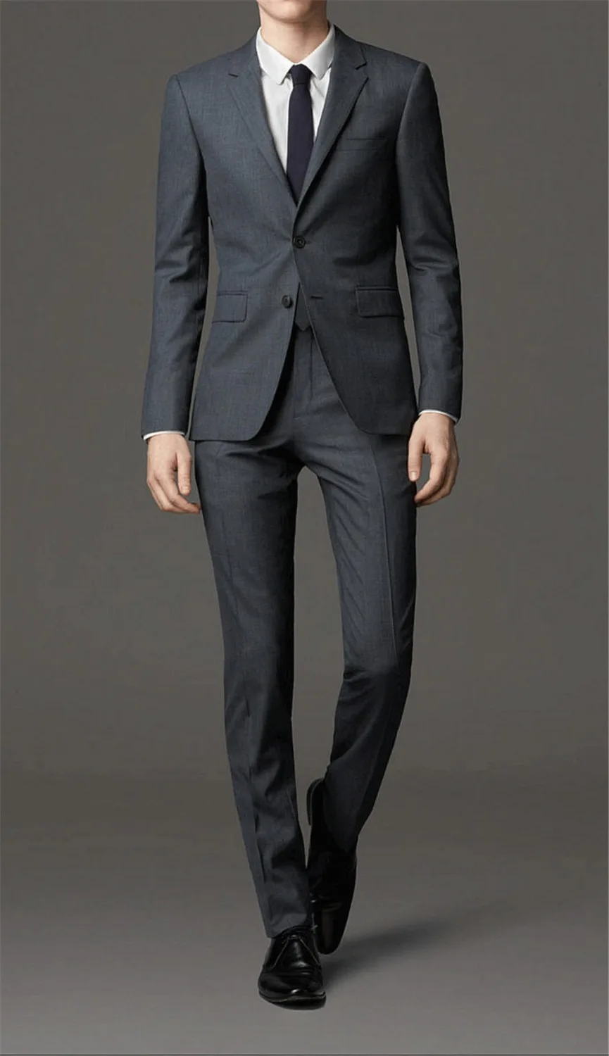 2018 (Jacket+Pant+Tie) Men Buisness Suit Sets Slim Fit Tuxedo Formal Fashion Dress Suits Blazer