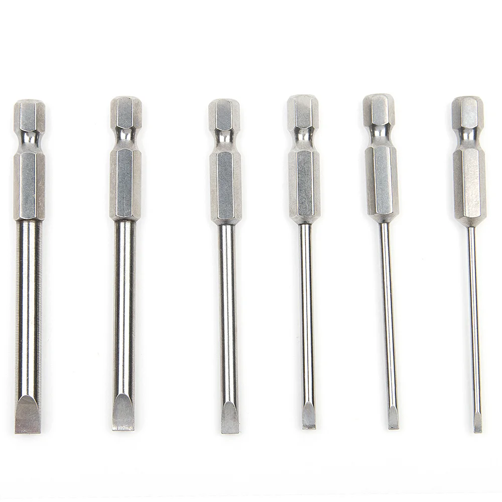 Hakkin Slotted Screwdrivers Bits 50/75/100mm S2 alloy steel