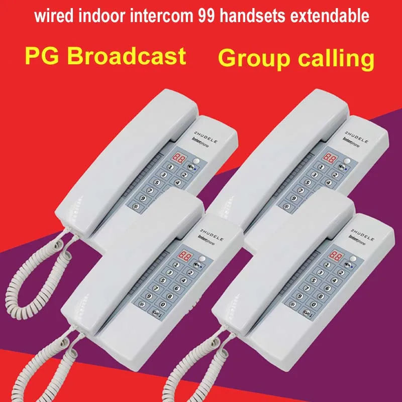 ZHUDELE Multi function home security Interphone 4 handles, safe audio