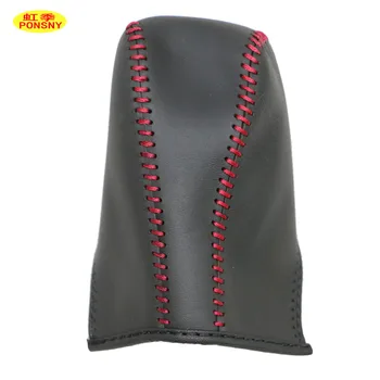 

PONSNY Automatic Gear Cover Case for Mitsubishi Lancer-EX Genuine Leather Car Gearshift Covers Hand-stitched
