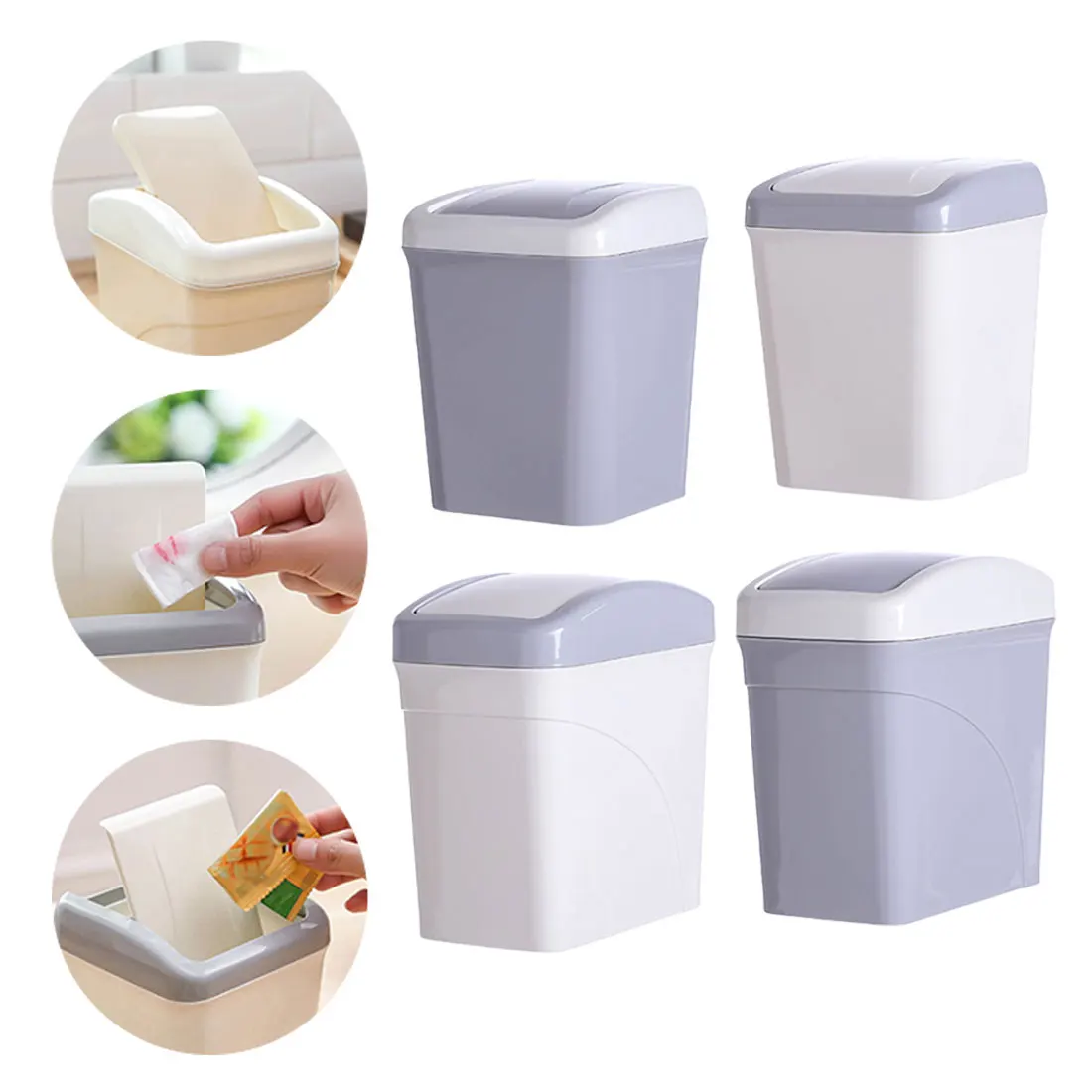 Desktop Trash Bucket Home Living Room Bedroom Cute Creative
