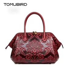 Cow leather handbag free delivery 2016 new handbag National Wind bag dumplings Chinese wind Shoulder Messenger Bag