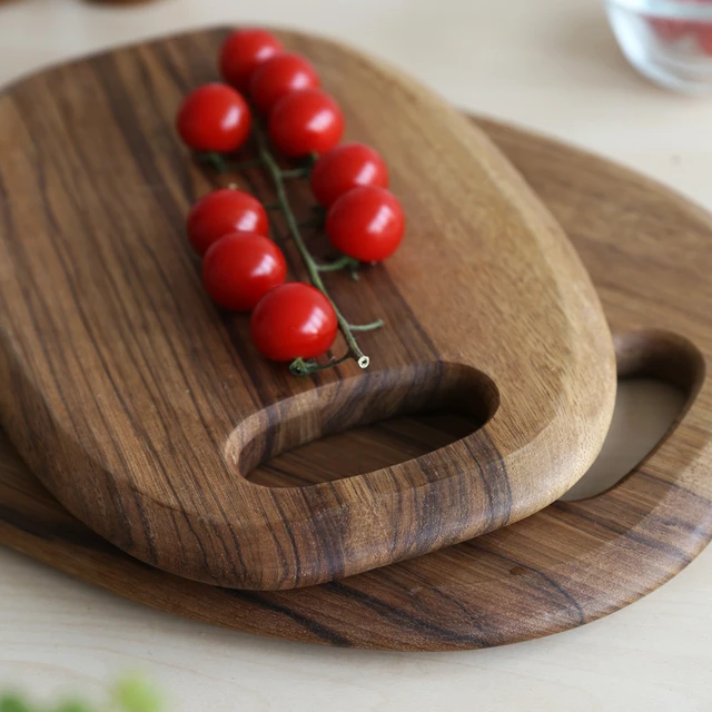 Wooden Cutting Board Riser Oval