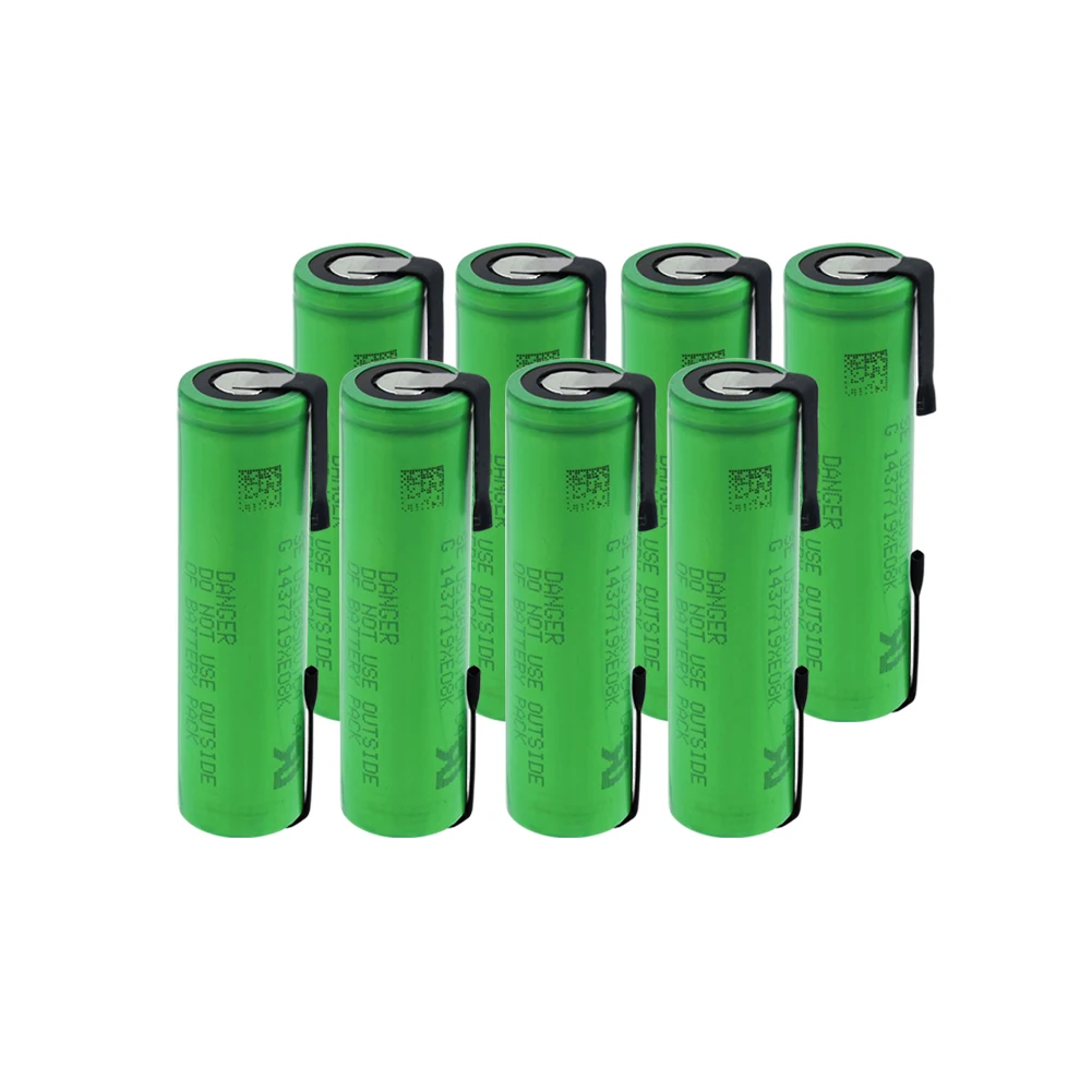 Высокий расход 30A US18650VTC4 18650 3,6 в 2100 мАч литиевая аккумуляторная батарея сварочные никелевые листовые батареи для фонарь Vape - Цвет: 8 PCS