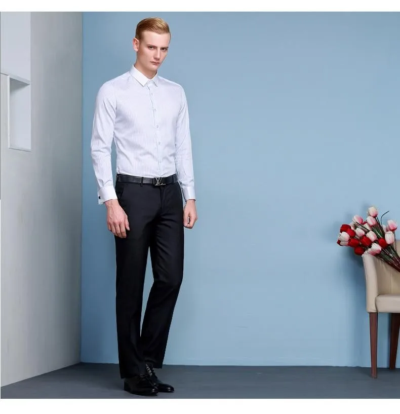 Мужская брендовая одежда для работы, офисный черный, синий, серый костюм на плоской подошве, брюки для свадебной вечеринки, деловые формальные брюки, Pantalones Hombre De Trabajo