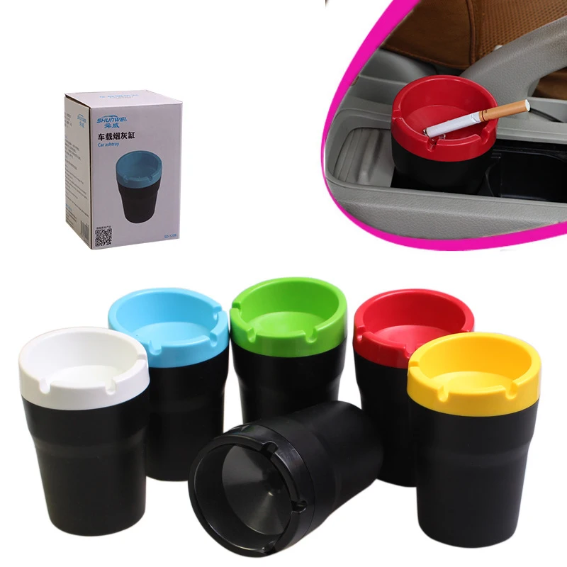 

Car Accessories Portable Car Ashtray Car Auto/Home/Office Smokeless Ashtray Cigarette Cylinder Ashtray Holder Cup QP164