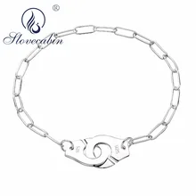 925 пробы Серебряный знаменитый Браслет-манжета для женщин, браслет для помолвки, браслет-цепочка