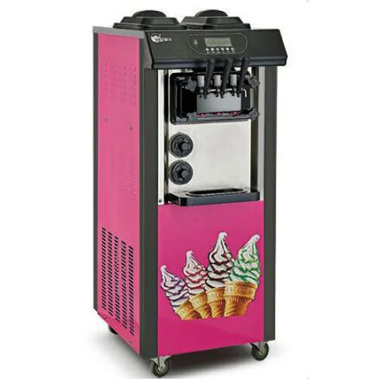 Commercial vertical soft serve ice cream machine 20/25L stainless steel