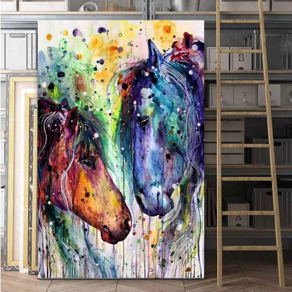 horse-in-acrylics-for-beginners-speed-modern-art-paintings-colorful-palette-knife-and-modern-Beautiful-Horse-Abstract-Paintings-art-paintings-colorful-palette