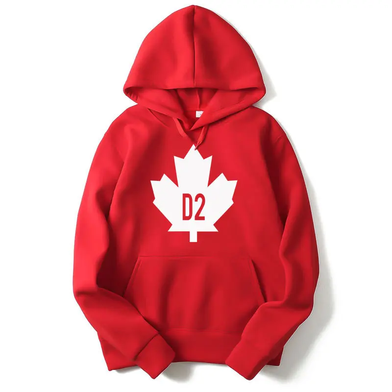 Vsenfo, канадский лист, толстовки, мужская толстовка с принтом флага, мужские толстовки с капюшоном, уличная одежда, пуловер, одежда Moletom Masculino - Цвет: red
