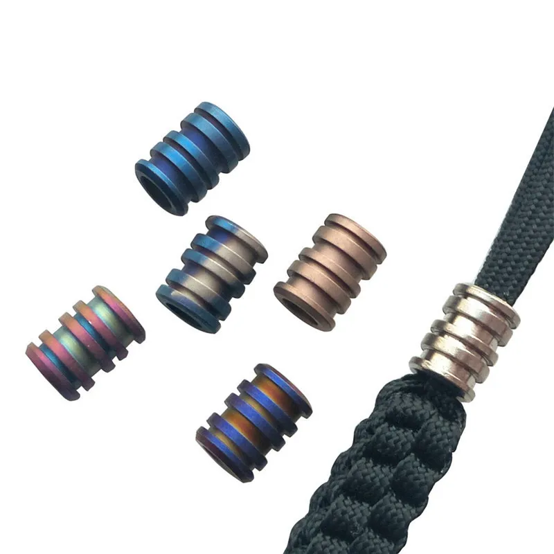 

Titanium Alloy TC4 Beads Paracord Rope Fall Multi Tools Outdoor Camping Pendant Phone Gadgets Multi Tool