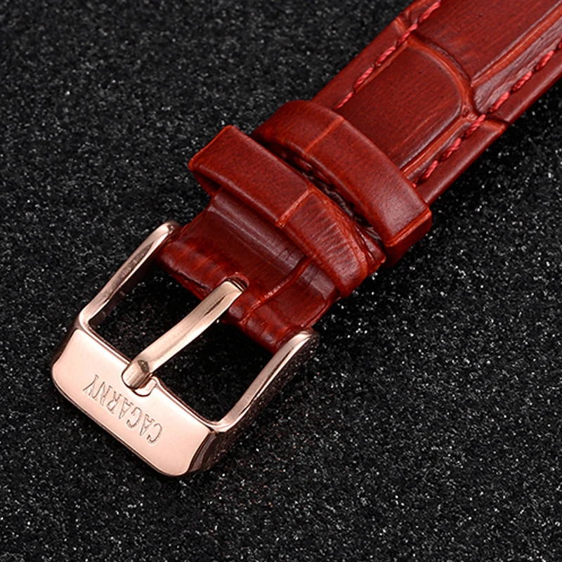 luxury brand cagarny quartz watch for women blue sky dials creative casual ladies watches rose gold case drop shipping (44)