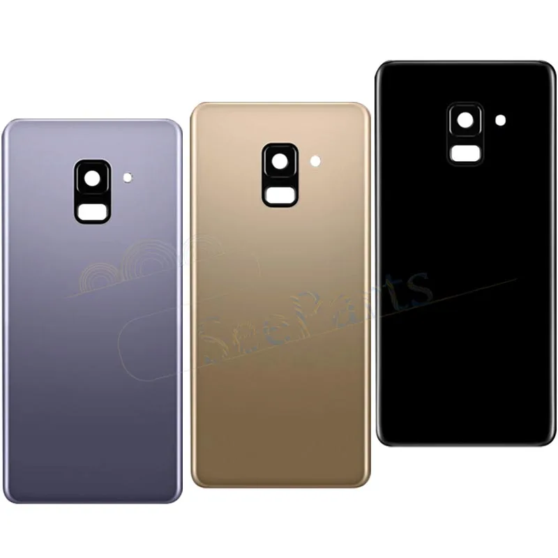 For Samsung Galaxy A8 2018 A530 A530F Battery Cover Back Door Housing Case With Camera Lens 2