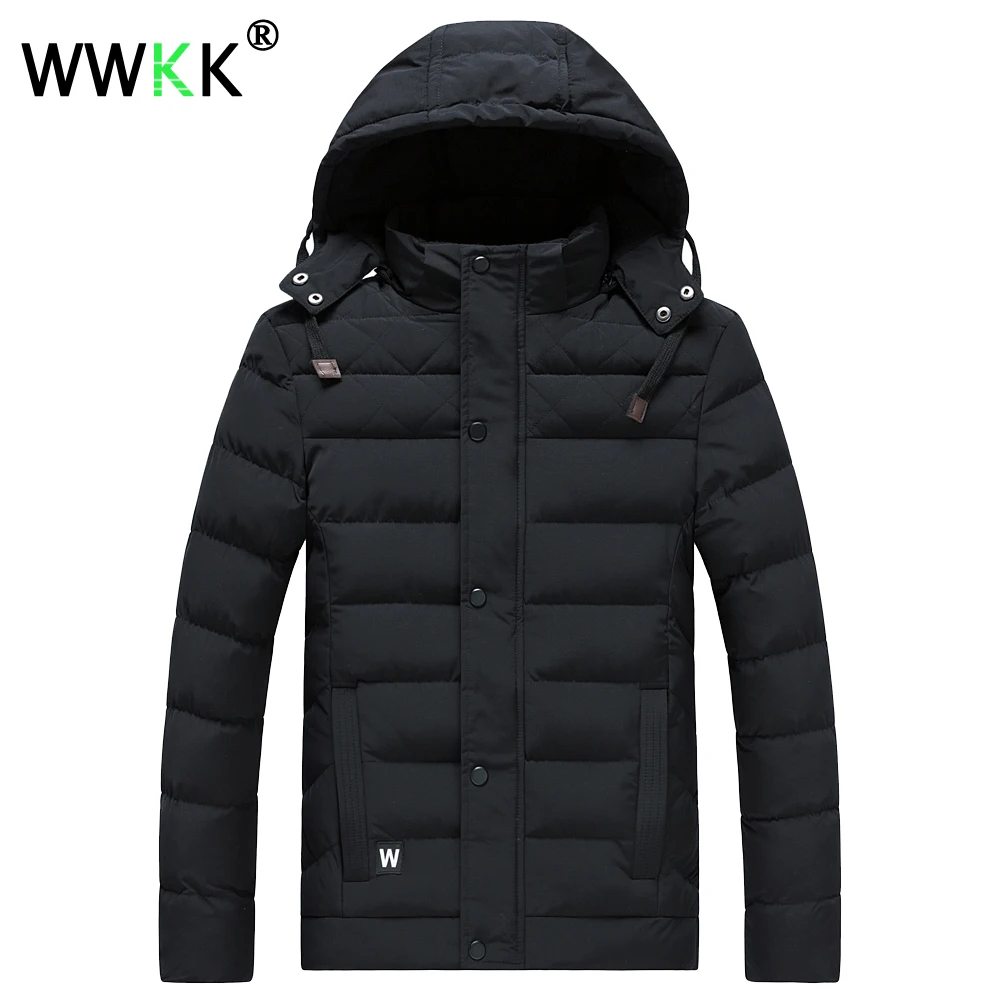 Новая зимняя куртка WWKK теплая парка Мужское пальто Мужская одежда из аляски с