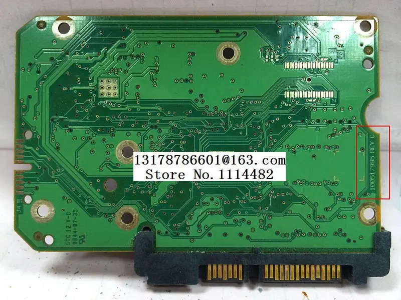 

100517995 REV C hard drive parts HDD PCB logic board Free shipping Good test 100517995 REV C