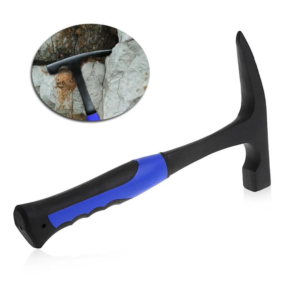 

Rock Pick With Pointed Tip Shock Reduction Grip Geological Stratigraphic Exploration Hammer Hand Tools