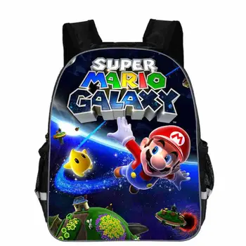 

2019 hot Smash Bros Bags Boys Girls School Backpack Cartoon Super Mario Pikachu Kirby Backpack for Teenagers Kids Gift Bags