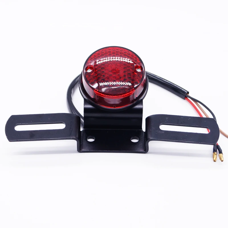 Motorcycle Assembly Round Tail Light For Harley Choppers Custom Bobber