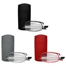 Клипса для носа стекло для чтения es мини складное стекло для чтения es для мужчин и женщин легко носить с брелоком чехол из стекла принца-неза