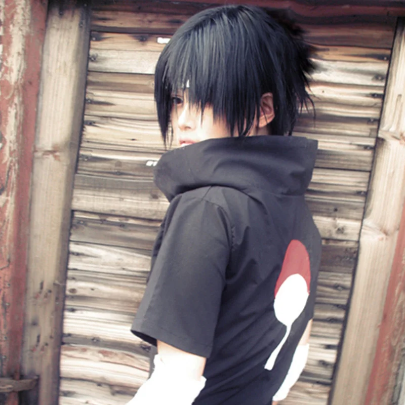 Uchiha Sasuke костюмы для косплея японского аниме Наруто черная одежда маскарад/Марди
