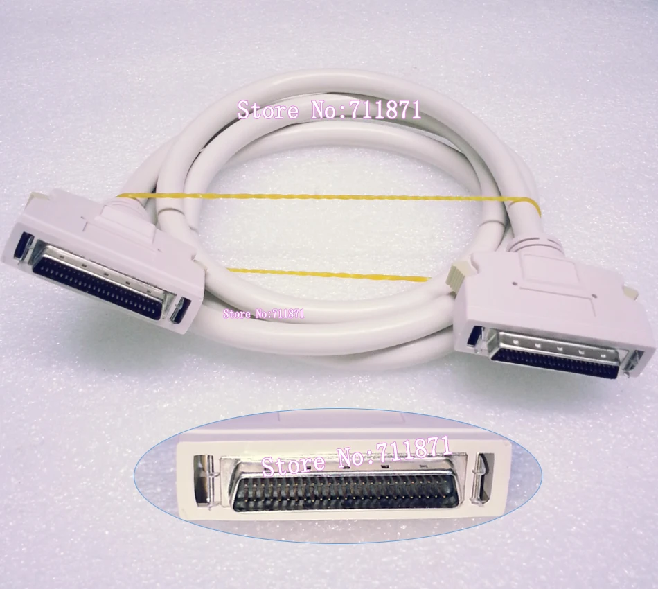 

High Speed 1.5M 50P DB50 SCSI Hard Disk Data line DB50 Male 50Pin SCSI Cable Small Computer System Interface HDD Data Cable