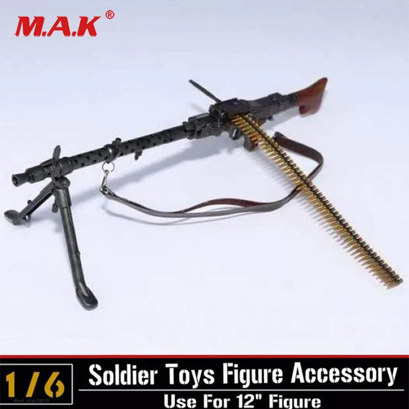 

1/6 scale WWII German Maschinengewehr 34 gun model toys light machine weapons model fit for 12" action figure body accessory