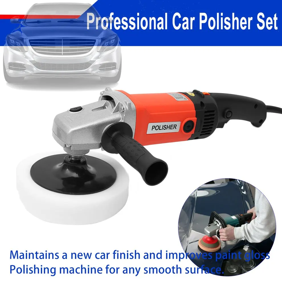 

1400W Professional polishing machine Car Polisher Set Polishing Sponge Pads kit Metal Polishing Tool for Automotive Car