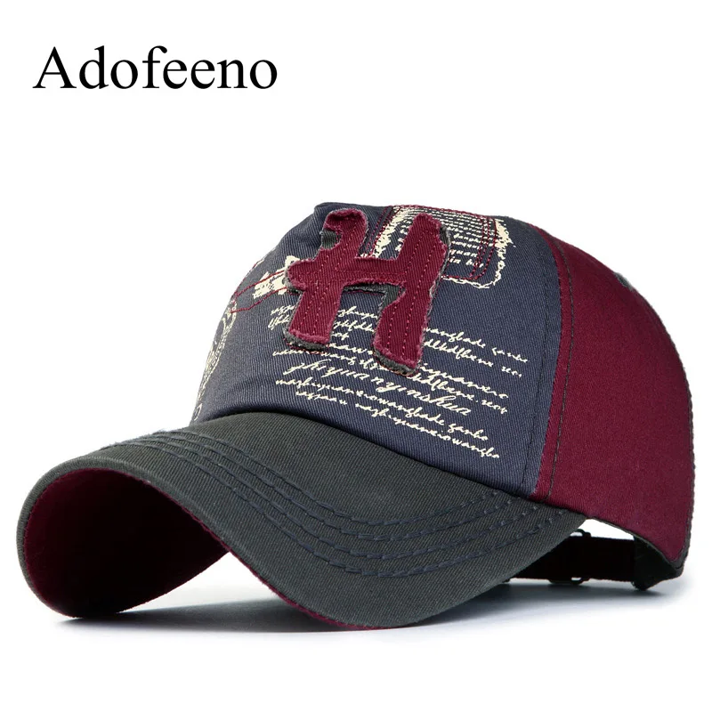 

Adofeeno New Baseball Caps Men Women Letters Cotton Caps Adjustable Snapback Hats