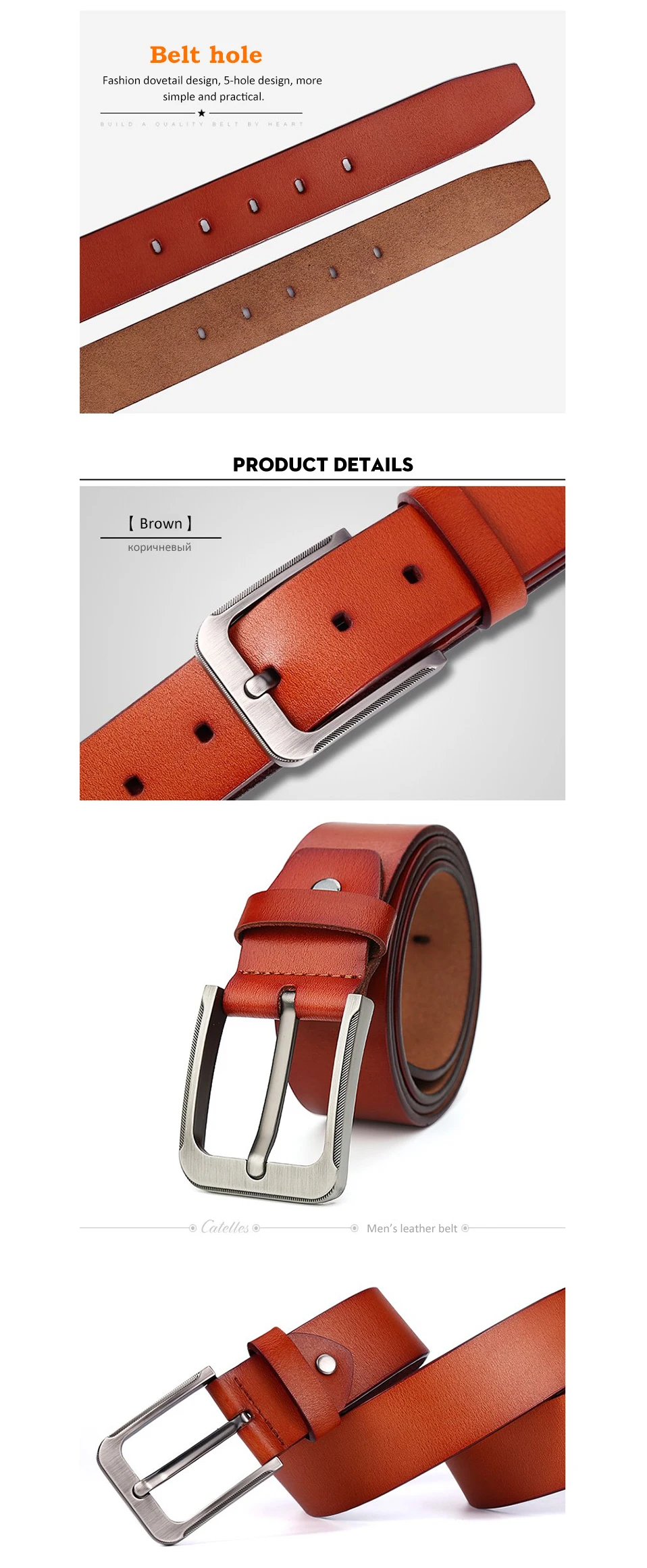 (4)Catelles strap male genuine leather belt for men belts 150cm Designer Black belt High quality Famous Luxury Brand Mens Long belts