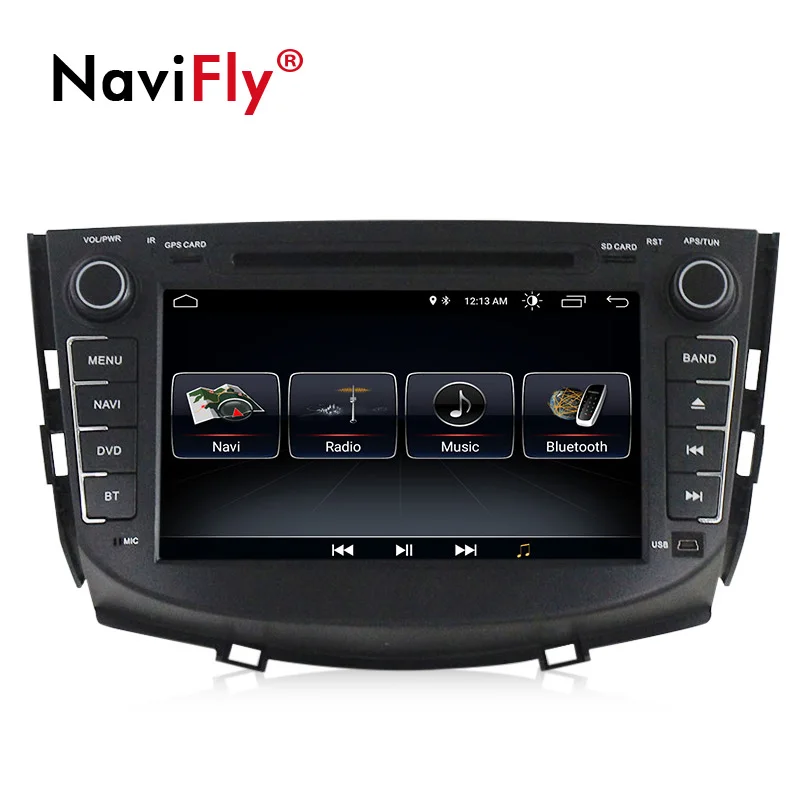 

Free shipping!Navifly android8.1 Quad Core Car DVD Player GPS Navi for LIFAN X60 with 4g wifi BT RDS FM multimedia unit
