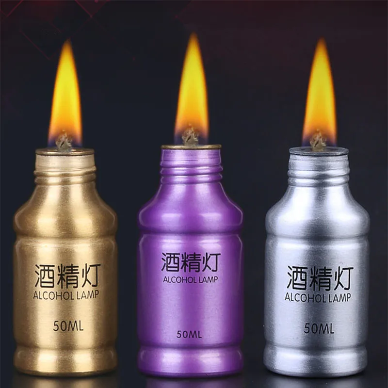 Durable 50ml Aluminum Case Alcohol Lamp stove, alcohol burner for Lab