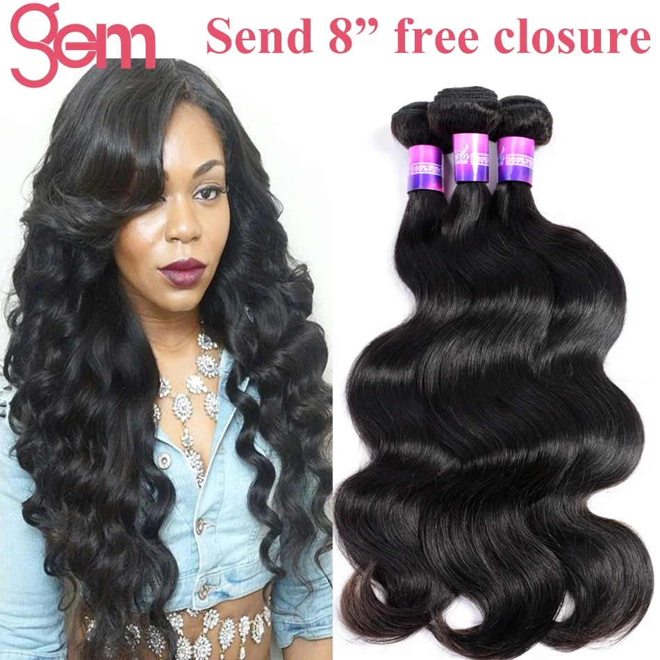 For Sale Brazilian Virgin Hair Brazilian Body Wave 4pcs lot Unprocessed Virgin Human Hair Extensions Brazilian Hair Weave Bundles 1b Soft
