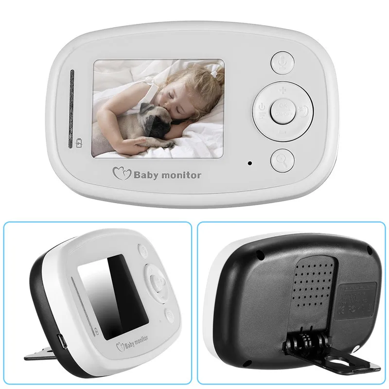 Baba Eletronica Com Камера монитор младенца 2,4 дюймов TFT ЖК-дисплей ИК Ночное видение Интерком 4 колыбельные Температура Senor 2X с переменным фокусным расстоянием