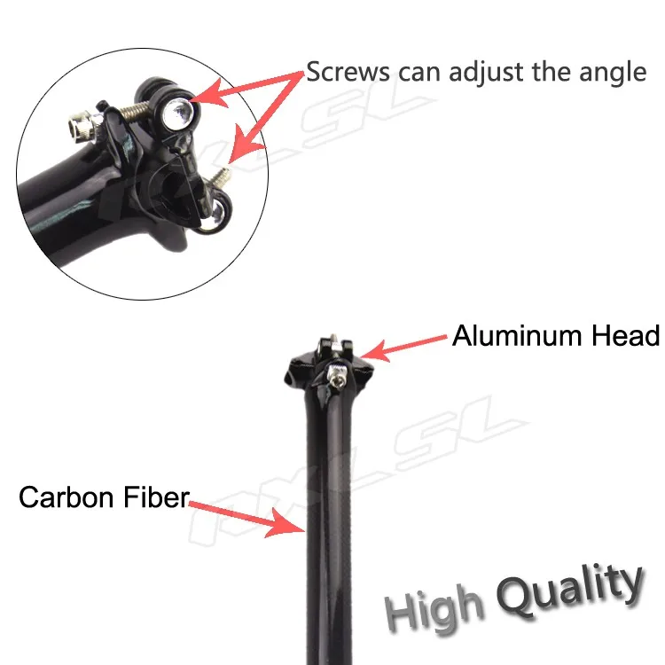 30.8 31.6mm estrada bicicleta espigão de carbono