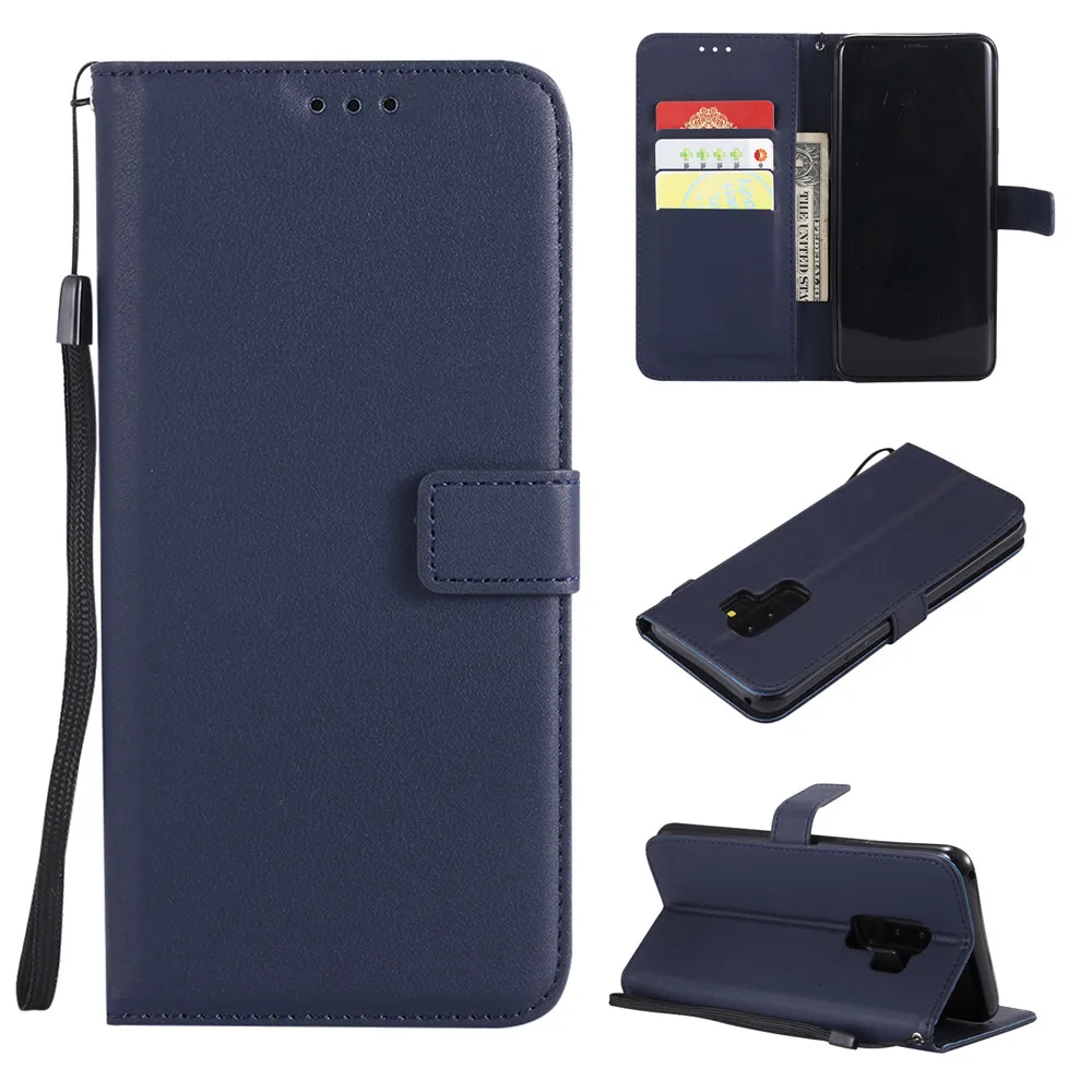 For Samsung Galaxy S9 Plus S5 Mini S6 S7 Edge S8 Plus Case cover Luxury Leather Flip wallet Case For Samsung S5 S6 S7 S8 S9 case0