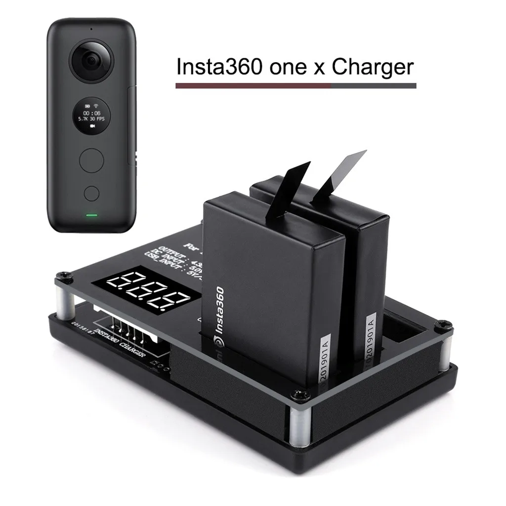 

3in1 Multi Battery Charger Hub RC Intelligent Quick Charging For Insta360 One X practical and convenient Remote control toy