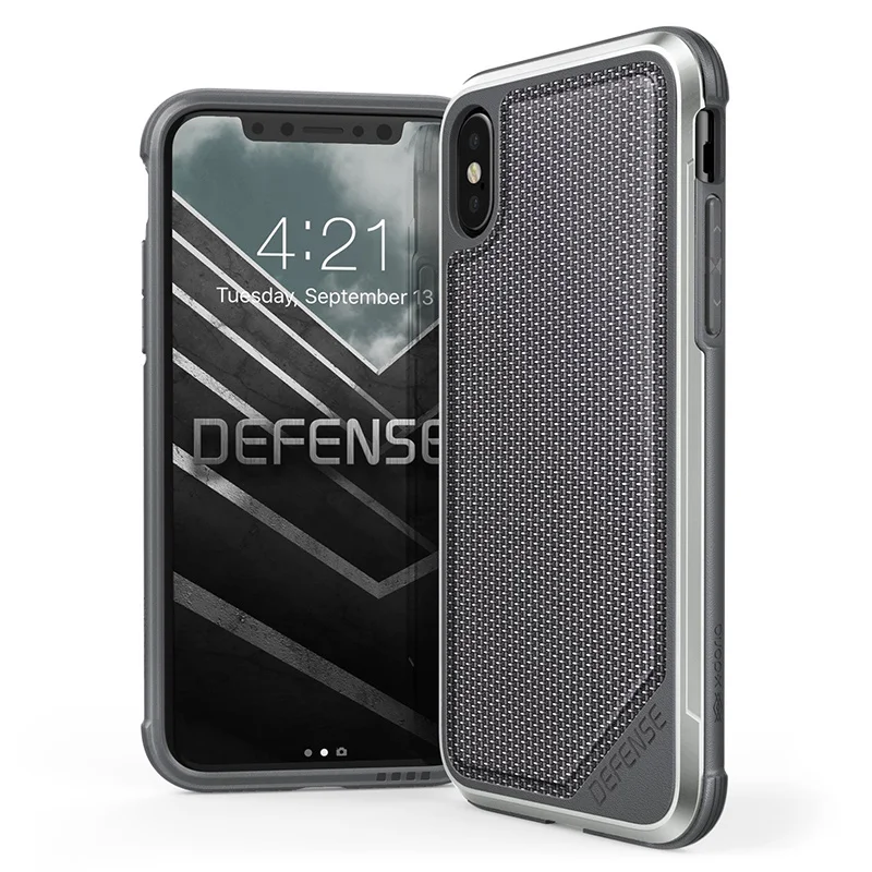 X-Doria Defense Lux чехол для телефона iPhone XS X военный класс падение протестированный анодированный алюминиевый защитный чехол Крышка для iPhone X