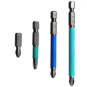 

PH2 Anti Slip Screwdriver Head Hand Tools 1/4" Hex Shank Alloy Steel Magnetic Cross Phillips Head Screwdriver Bit Set Tool