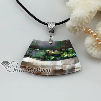 شراءقارب Shap البحر البطريق Rainbow صدف أم اللؤلؤ أذن البحر المحار قذيفة قلادة القلائد 2013 السيدات الأزياء والمجوهرات