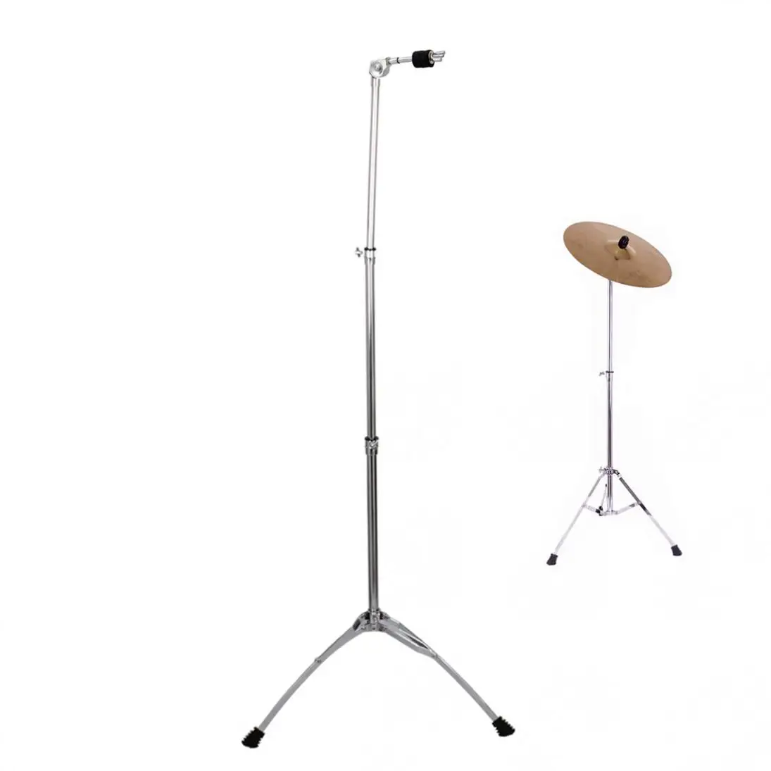 

Full Metal Adjustment Foldable Floor Cymbal Triangle-bracket Stand Holder Jazz Drum Set Percussion