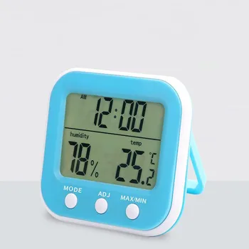 

Indoor Thermometer Hygrometer LED Electronic Thermometer Hygrometer Digital Thermometer Hygrometer Alarm Clock Weather Station