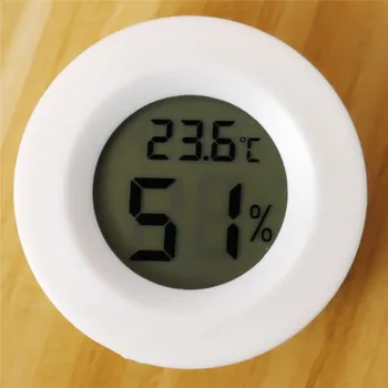 

1PC White LCD Digital Thermometer Hygrometer Temperature Humidity Meter Hygrothermograph Sensor