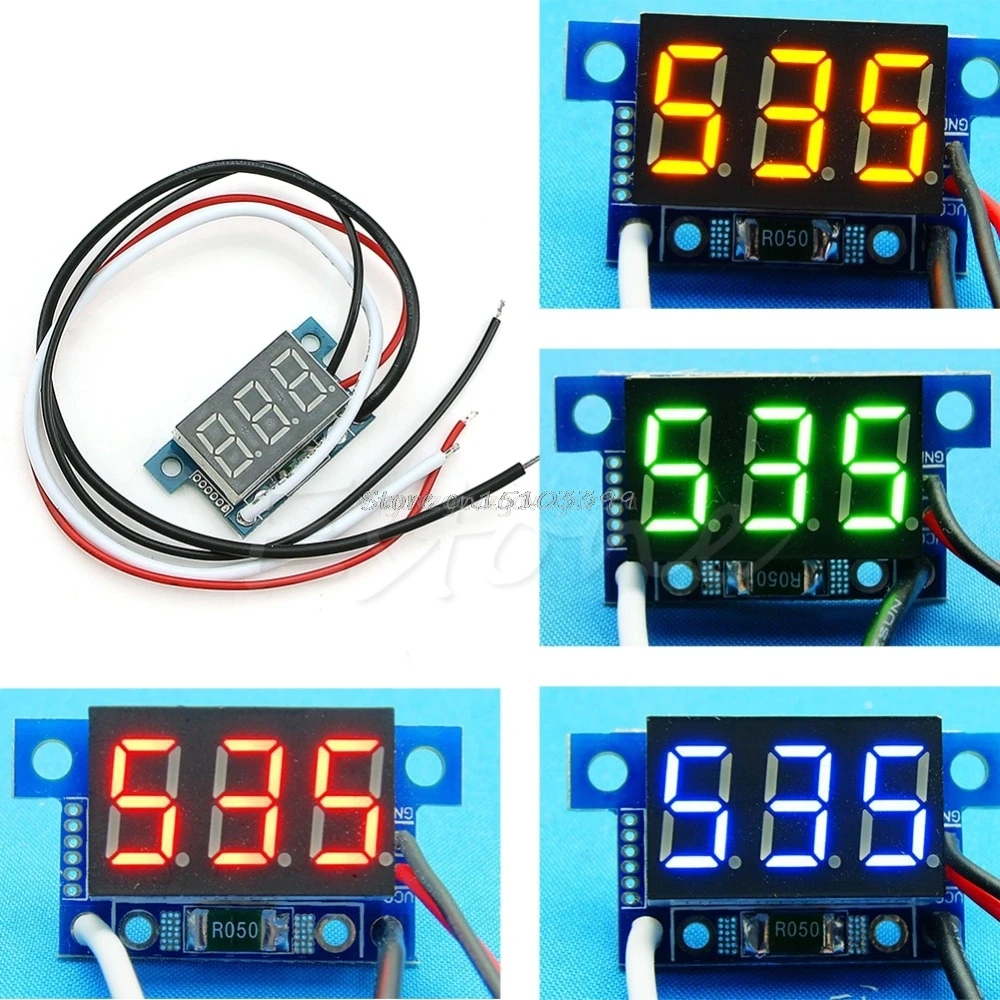 

Mini LED 0-999mA DC 4-30V Digital Panel Ammeter Amp Ampere Meter With Wire Current Meters New J16 19 Dropship